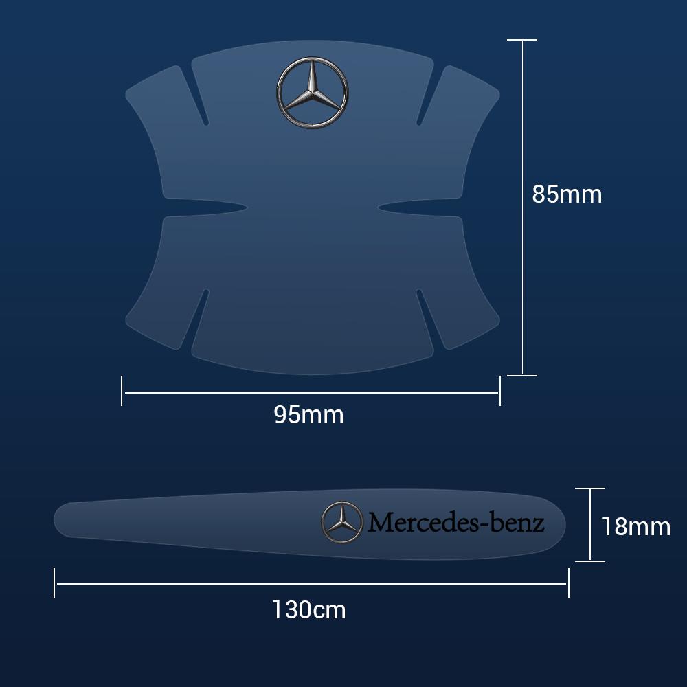 GLC GLB 4/8PC Transparent Car Door Handle Cup Protector Film Anti Scratch Sticker For Mercedes Benz AMG W108 W203 W204 W210 W21
