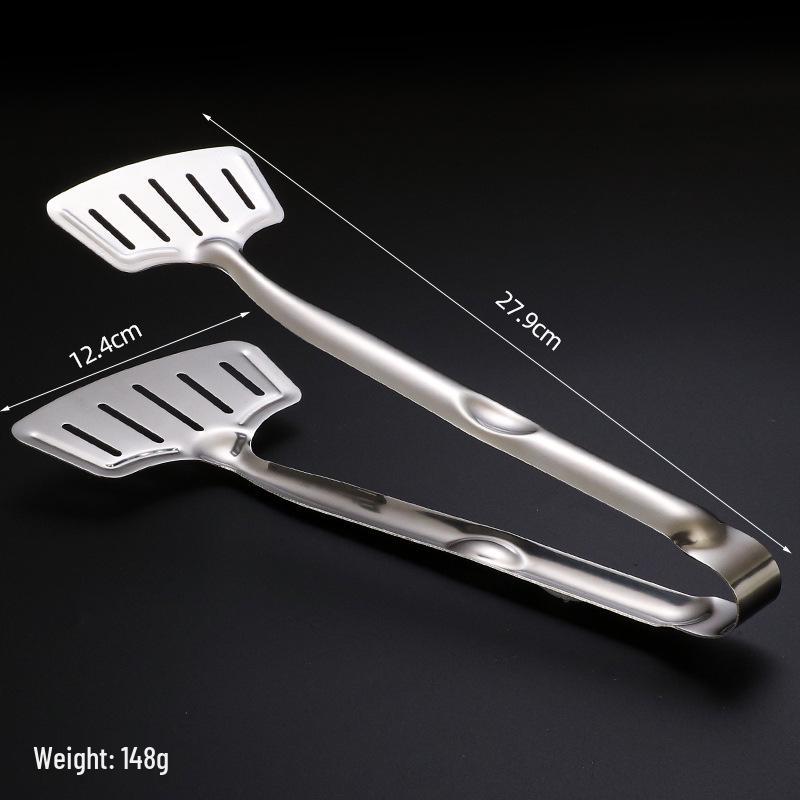 Нержавеющая сталь 304, зубчатая лопатка-щипцы для жарки рыбы и стейка с функцией режущего ножа