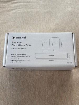 Snow Peak Titanium Shot Glass Duo Double-layer structure FES-410 Jp Fs Limited