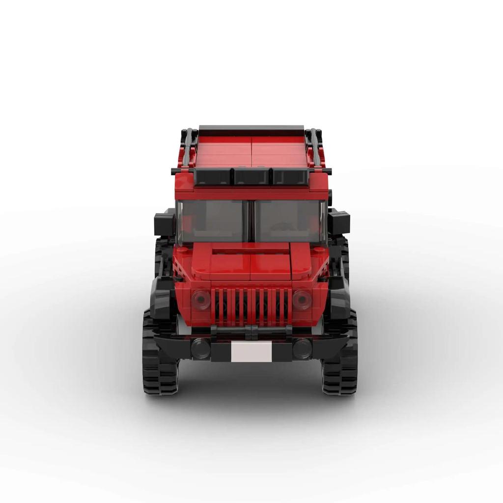 MOC Jeep Wrangler Off-Road Vehicle for Lego-Compatible DIY Building Blocks Model