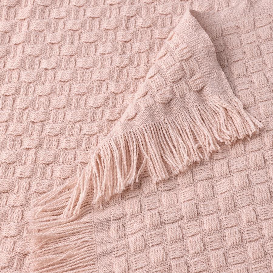 Плед светло-розовый, HORNMAL Throw Light Pink, IKEA