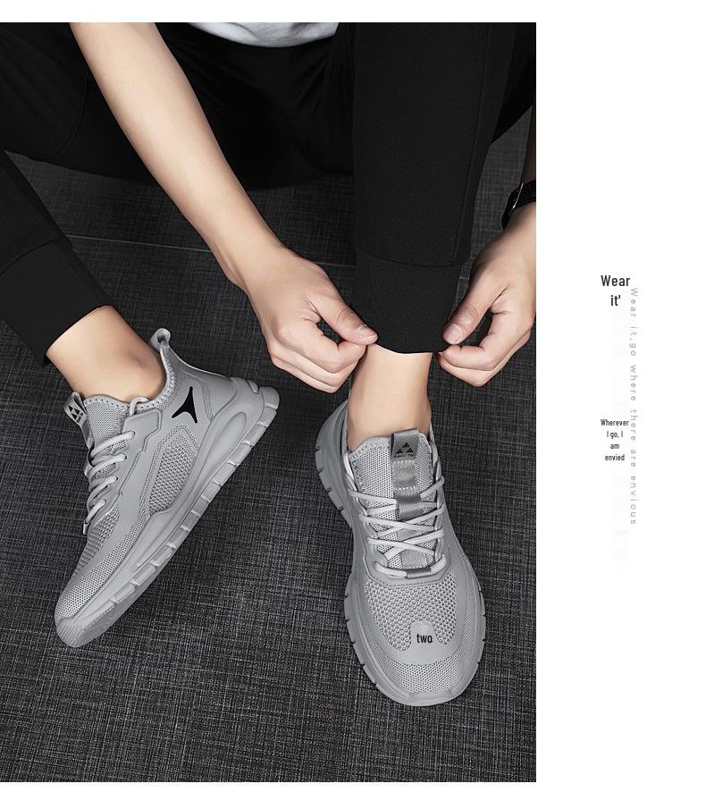 2025 Дышащие мужские повседневные сетчатые кроссовки для бега и ходьбы - Удобная спортивная обувь для фитнеса на открытом воздухе