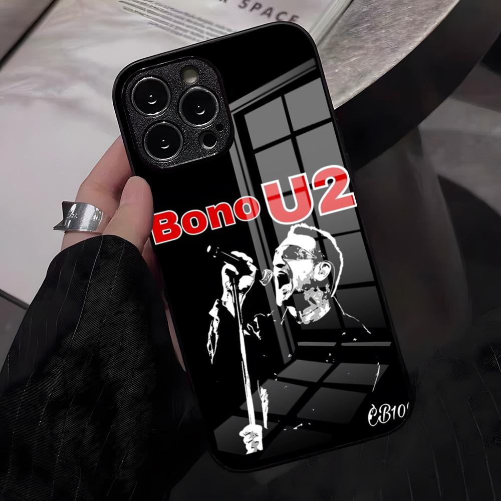 U2 Band Phone Case For IPhone 17 Pro Max 16 15 14 Pro Max 13 11 X Xs Xr 8 7Plus Glass Cover