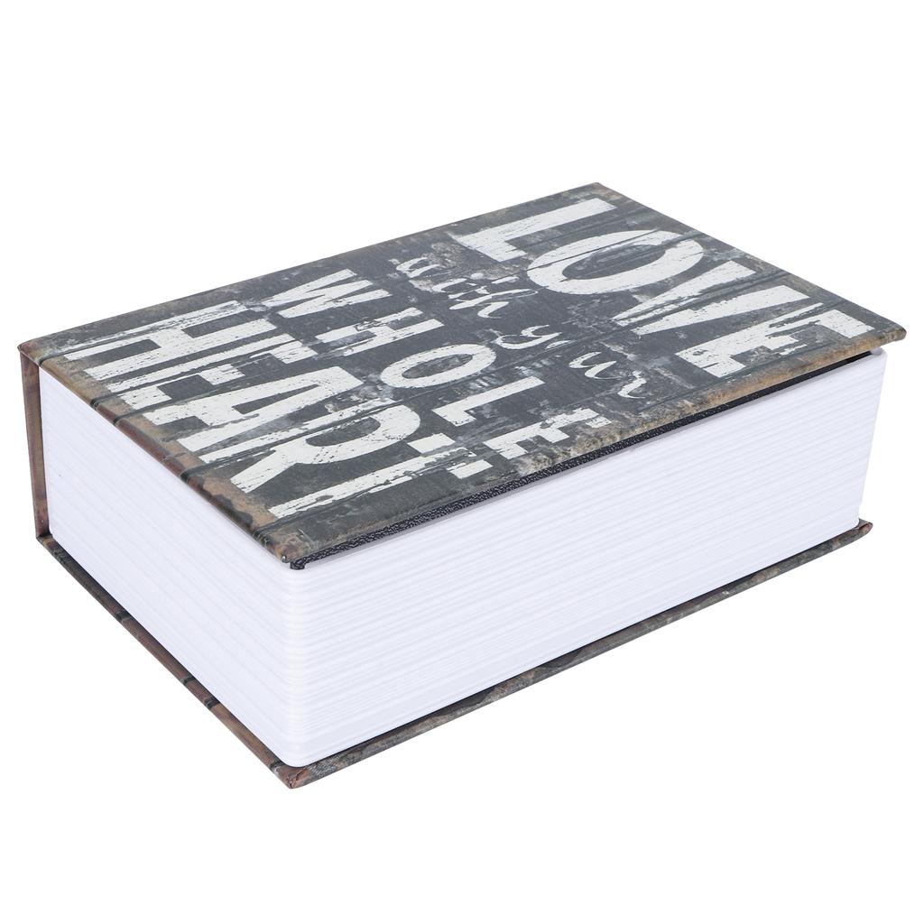 Mini Simulation Dictionary Book Money Box with Combination Lock Safe Box for Home Office