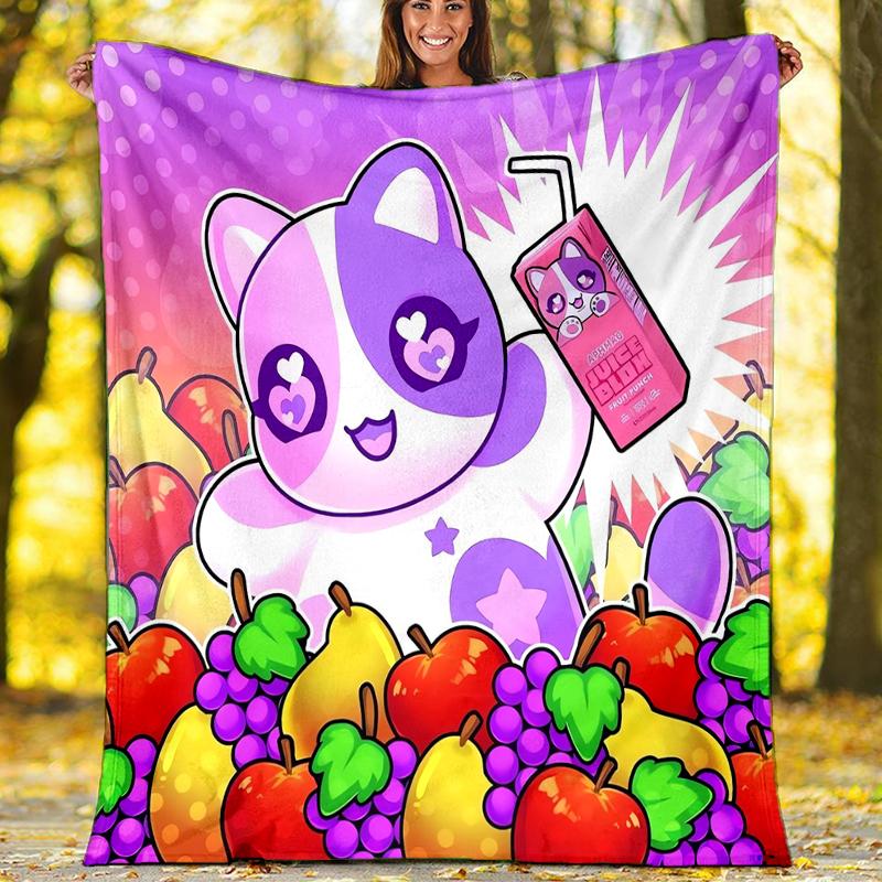Aphmau Theme Printed Blanket - Perfect for Couch, Bed, Travel & Outdoor Use | Machine Washable, Cozy & Durable.