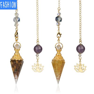 Смешанная аура, маятник природного духа, хрустальный кулон для йоги, позолоченный Будда, идея для медитации, концентрированные ювелирные изделия