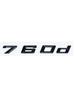New Font Black Chrome ABS Alphanumeric Trunk Emblem for BMW 7 Series G11 G12 G70 G71 - 730d 740d 745d 750d 760d Nameplate Sticke
