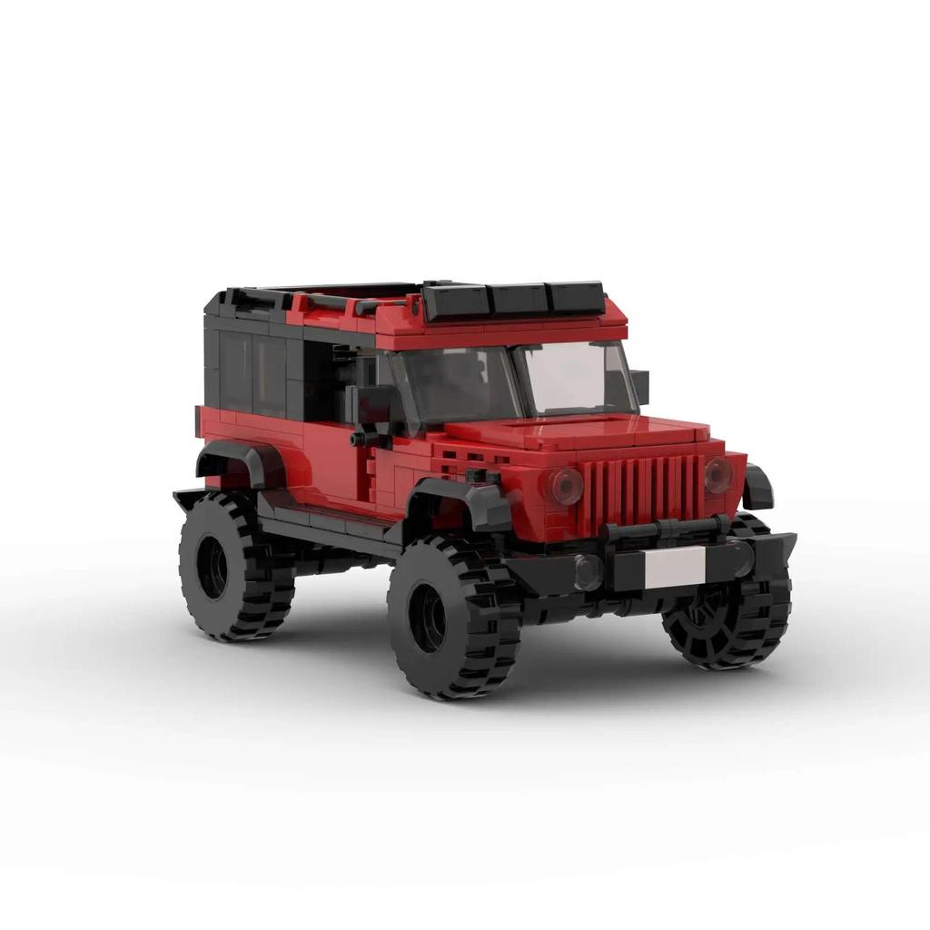 MOC Jeep Wrangler Off-Road Vehicle for Lego-Compatible DIY Building Blocks Model