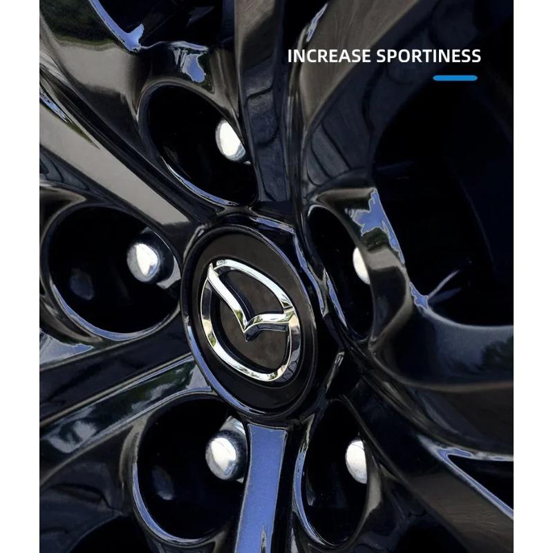 4Pcs Wheel Hub Center Cover CX-3 CX-4 CX-5 CX7 CX8 Long Leg 56MM ID53MM New Models For Mazda Atenza Axela Gray Black