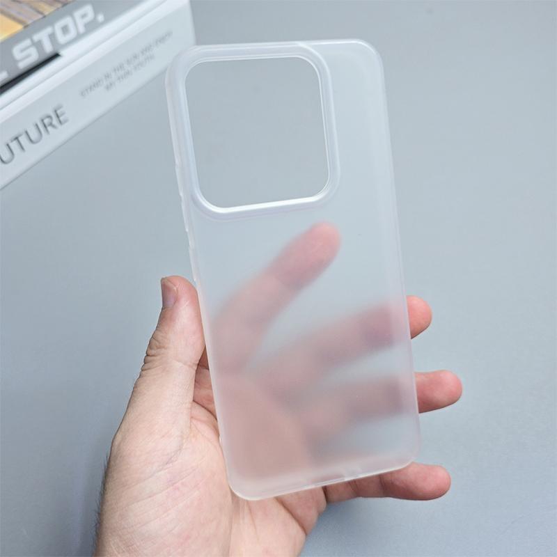 Square Matte Silicone Soft Case For Xiaomi Mi 1 14 13 13T 12 12T Pro Ultra Transparent Clear Shockproof Cover Slim Shell