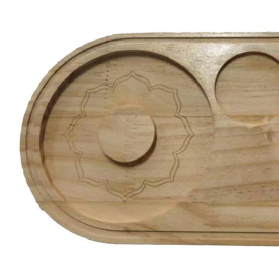 Солонка для коктейлей 2-в-1 Деревянный сахарный ободок для коктейлей с разделочной доской