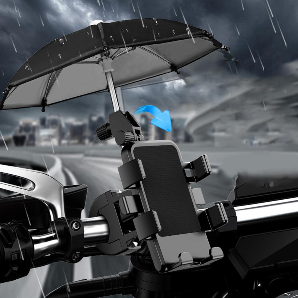 Universal Motorcycles Bicycle Umbrella Holder Waterproof SunshadePhone Navigation Bracket Mini Cycling Stand Accessories