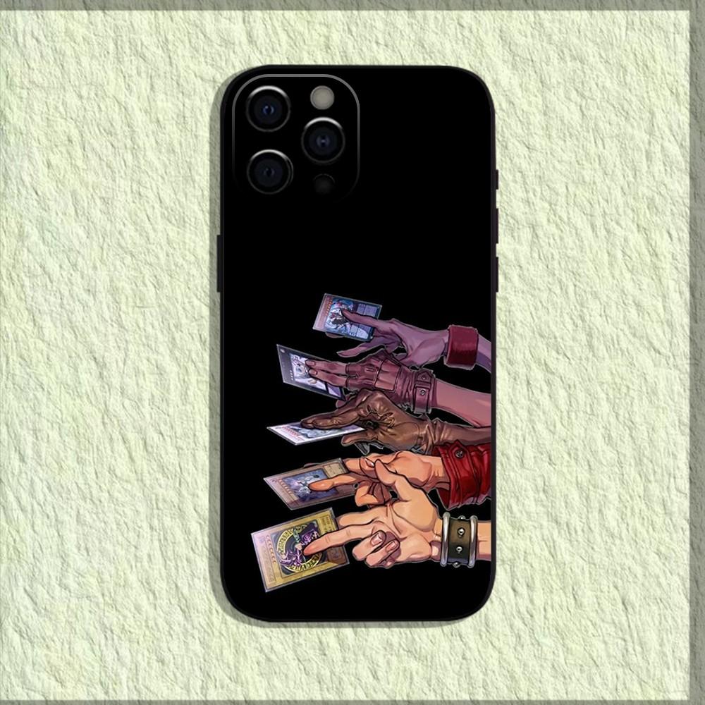 Anime Y-Yu-Gi-Oh Phone Case For iPhone 16,15,14,13,12,11,Pro,X,XS,Max,XR,Plus,Mini Soft Black Cover