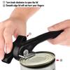 1pc Plastic Professional Kitchen Tool Safety Hand-actuated Can Opener Side Cut Easy Grip Manual Opener Knife for Cans Lid