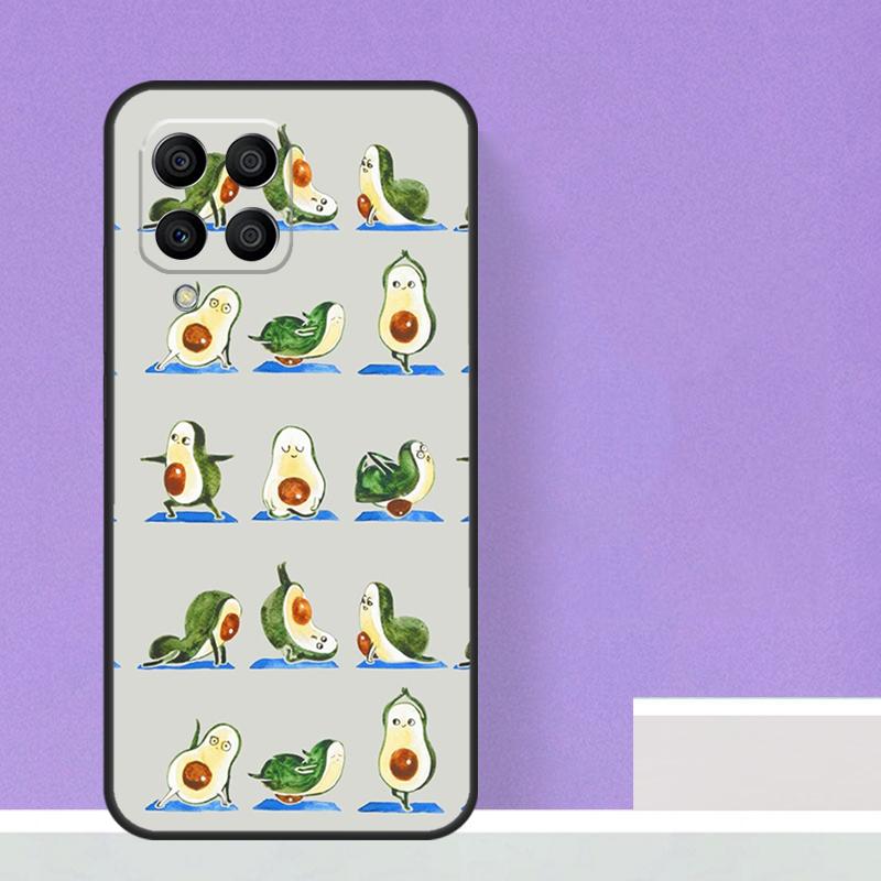 Забавный узор «Авокадо Йога» для Samsung Galaxy M13 M33 M53 M12 M32 M52 M14 M34 M54 M20 M51 M21 M30s M31s M15 M55 Чехол