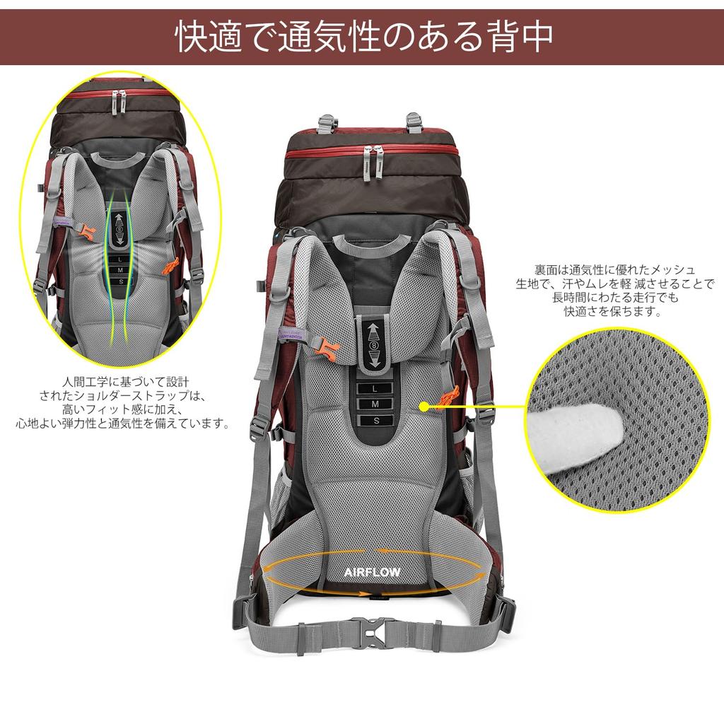 Рюкзак 80 л, альпинистский рюкзак большой емкости, альпинистская сумка, большой мешок для кемпинга, походов, предотвращения стихийных бедствий, путешествия, легкий водонепроницаемый чехол от дождя