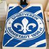 1pc SV Darmstadt 98 Print Flannel Blanket, High quality Comfortable for All Seasons, Home Decor, Warmth and Comfort, Perfect for Christmas Gifts92