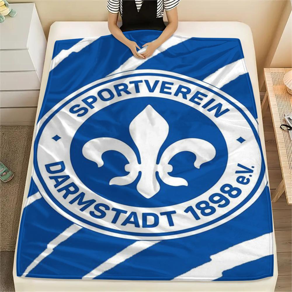 1pc SV Darmstadt 98 Print Flannel Blanket, High quality Comfortable for All Seasons, Home Decor, Warmth and Comfort, Perfect for Christmas Gifts92