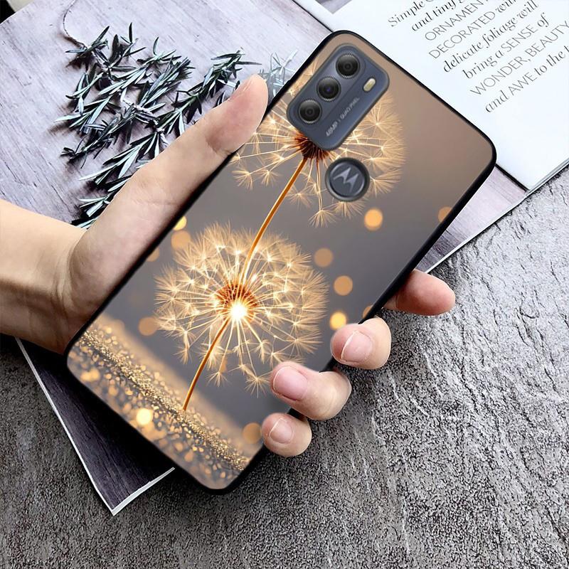 Красивый чехол для телефона с изображением одуванчика для Moto G84 G22 G32 G42 G52 G62 G53 G72 G60 G60S G100 G10 G20 G30 G13 G50 G 5G G Pure