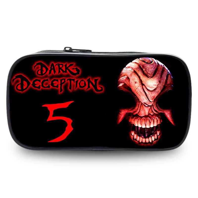 Просторный пенал Dark Deception для студентов из прочной Оксфордской ткани