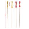 100Pcs/Pack Creative Fruit Fork Cocktail Stick Bamboo Skewers Candied Haws Stick Used for Buffet Wedding Food Decoration