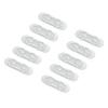 10pcs Adhesive Cable Clips Firm Secure Wall Wire Holders Cord Organizer for Home Office Workbench S