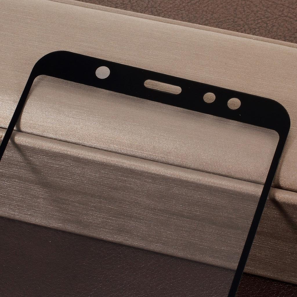 5D Curved Full Coverage Silk Print Tempered Glass Screen Protector for Samsung Galaxy A6+ (2018)