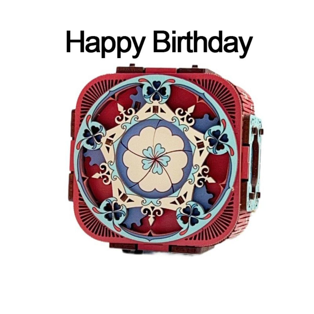 City of Sky 3D Puzzle Music Box Model Kit Assembly Ring Box Music Box Wood Puzzles  Adults