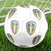 Leeds United AFC Size 5 Soccer Ball, Machine-Stitched PVC, Durable & High Bounce, All Ages Fit, fan merchandise, matches & outdoor use.