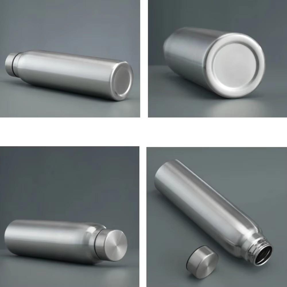 650/850/1000ml Hiking Bottle Reusable Cold Water Cup Portable Metal Water Bottle Sports Kettle