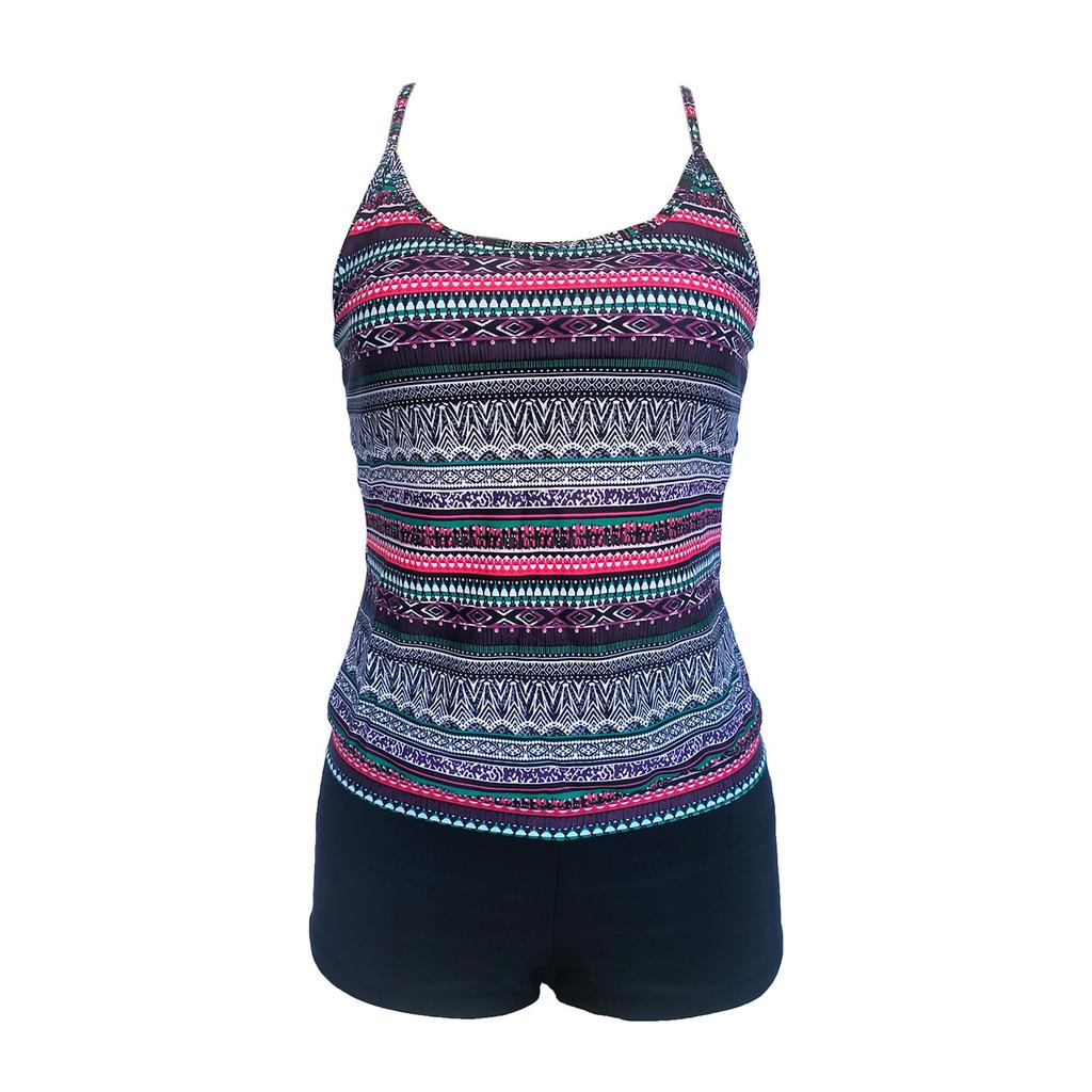 Женский сексуальный купальник с подтяжками и напечатанным раздельным купальником