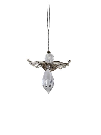 Faceted Plastic Angel Pendant