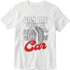 Anime Short Sleeve Shirt Breathable Man O Neck tshirt Vintage Ask Me About My Car Tire Print Fashionable Teenagers Tee shirt