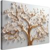Canvas Print, 3D Flowering Golden Glamour Tree