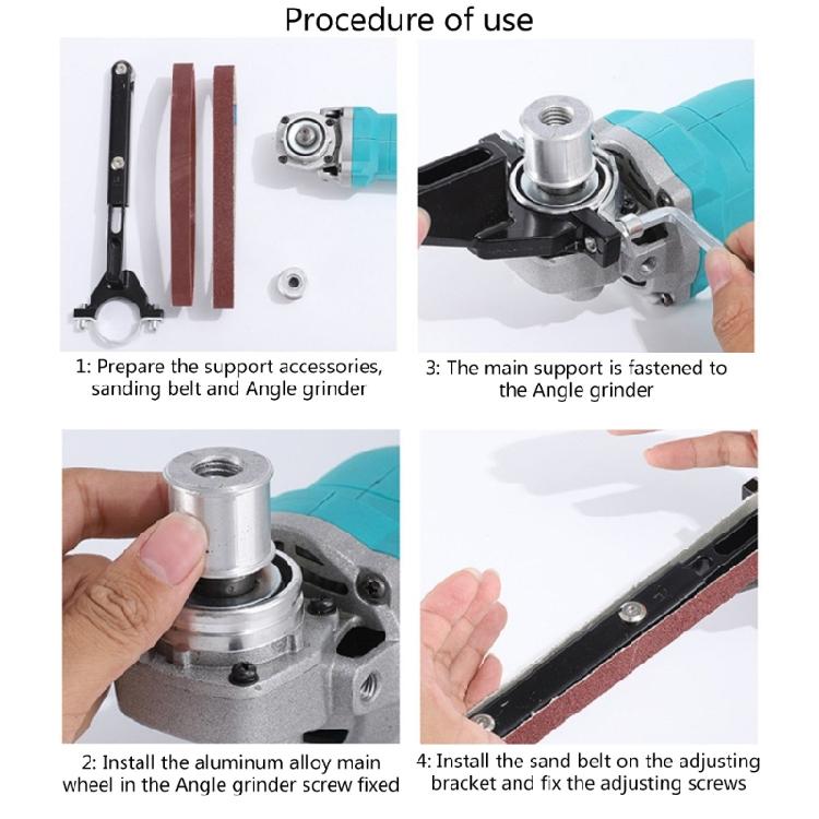 Belt Sander Brackets Angled Grinder Modified Sand Belt Machine For 100 Grinder