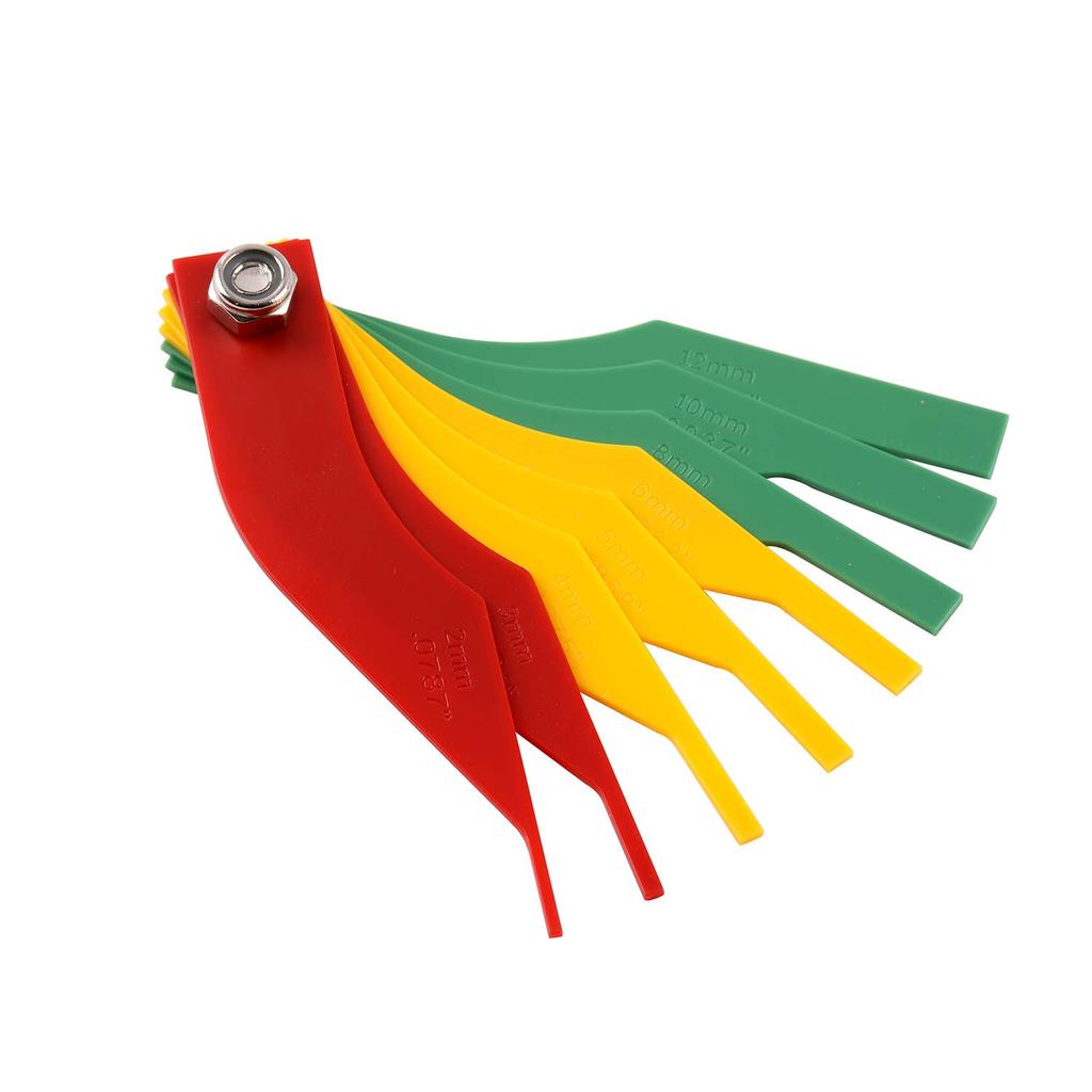 GODESON Brake Lining Thickness Gauge Automotive Brake Pad Feeler Tool Set Gauge for Car Truck