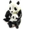 [L9201] - Jewelry Box 'Panda Family' White Black