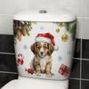 Christmas Scene Decoration Sticker Supplies Toilet Bedroom Sticker Creative Dog Cartoon Waterproof Stickers House Decoration