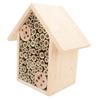 Bee House Hanging Harmless Eco Friendly Wooden Bee Box Habitat for Outdoor Garden Yard