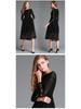 2025 Autumn Women's Lace Hollow Round Neck Slim Dress