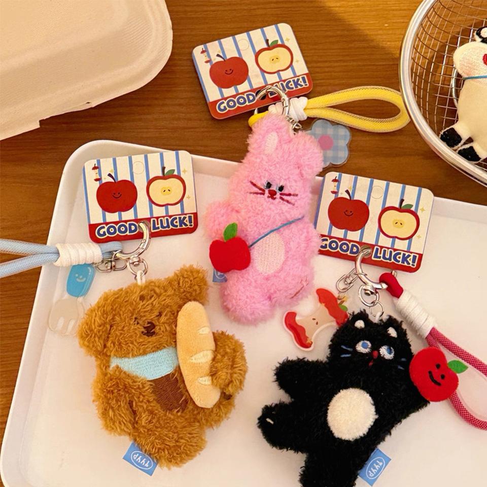 Cute Pet Rabbit Doll Pendant Backpack Versatile Sweet Bag Pendant Girlfriend Couple Festival Gift Bag Charm