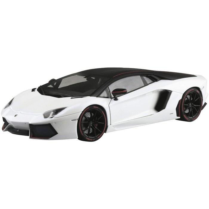 Aoshima 1/24 The Supercar Series No.12 2014 Lamborghini Aventador Pirelli Edition Plastic Model Kit