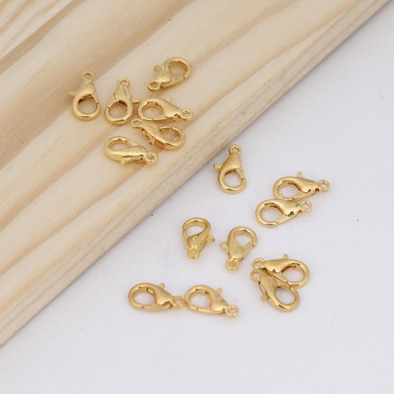 Застежка-карабин из сплава для самодельных ожерелий, браслетов, брелоков и аксессуаров для багажа