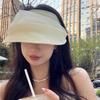 Solid Color Folding Sunshade Hat Portable Wide Brim Visor Caps Sunscreen Empty Top Hat  Travel