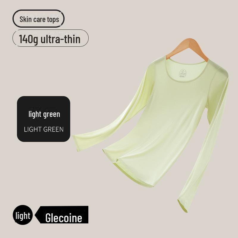 Женский ультратонкий бесшовный термобелье — телесного цвета, высокая эластичность, невидимое тепло, идеально подходит для осени и зимы.