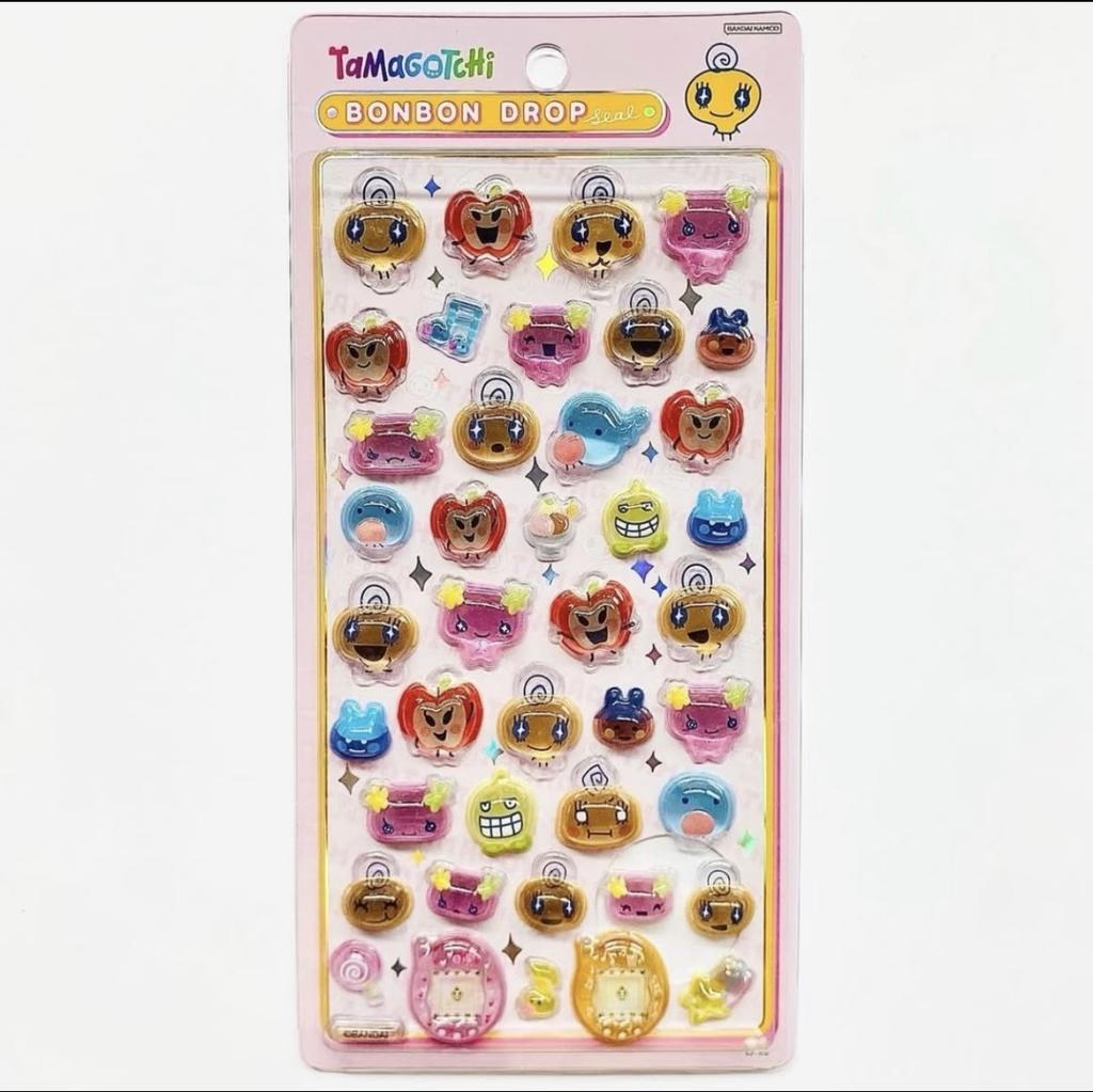 Anime Tamagotchi 3D Stickers Transparent Jelly Crystal DIY Decorative Mametchi Mimitchi Sticker Cute Desktop Phone Case Toy