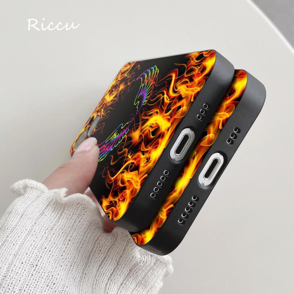 Художественный индивидуальный чехол для телефона с пламенем для Iphone 14 11 12 Pro 8 7 14 Plus X Pro MAX 13 MINI XR X XS SE 2020, мягкие чехлы для телефонов