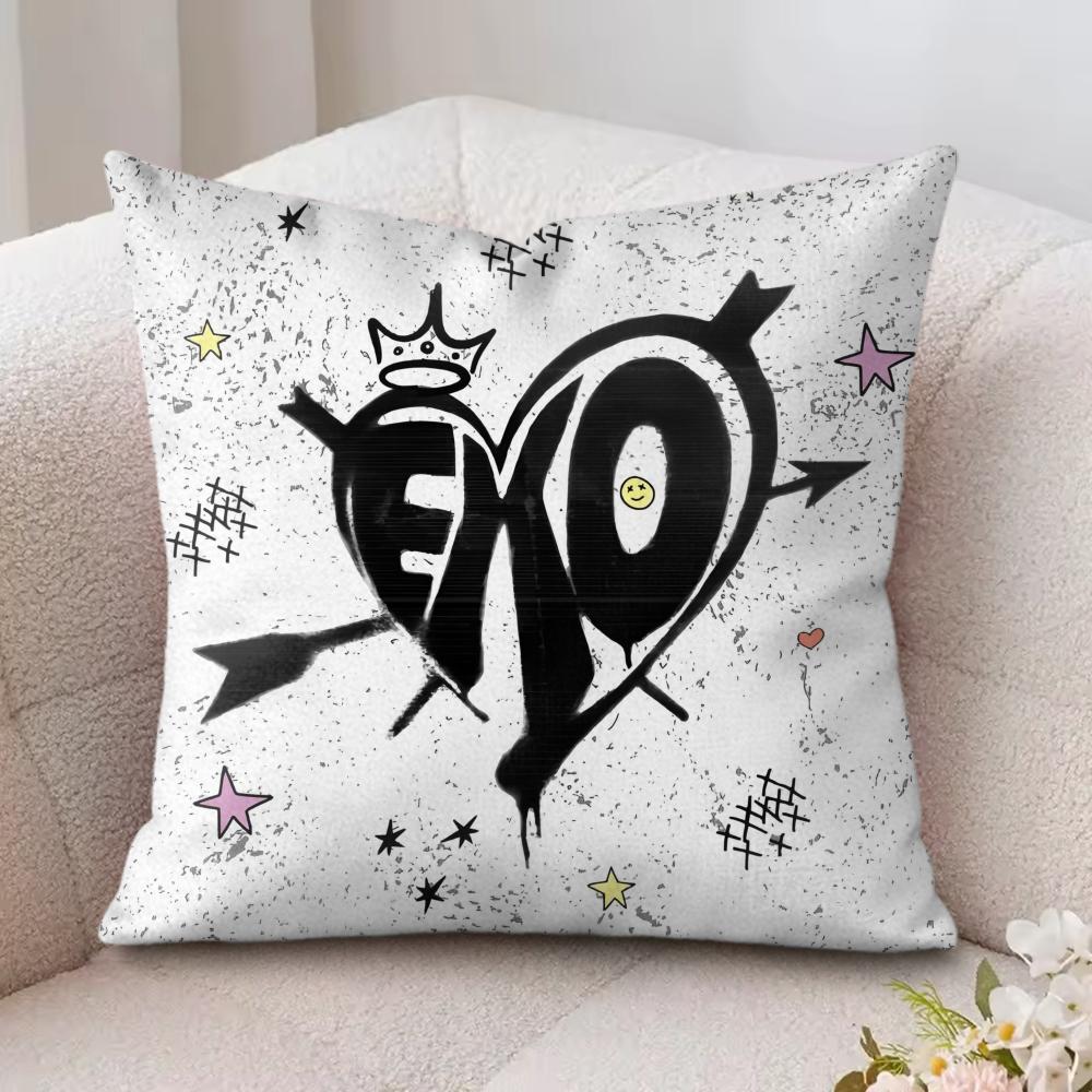 Лучший южнокорейский чехол для подушки E-Exo, шелковистый короткий плюш, скрытая молния, пылезащитный чехол для диванной подушки, для домашнего декора