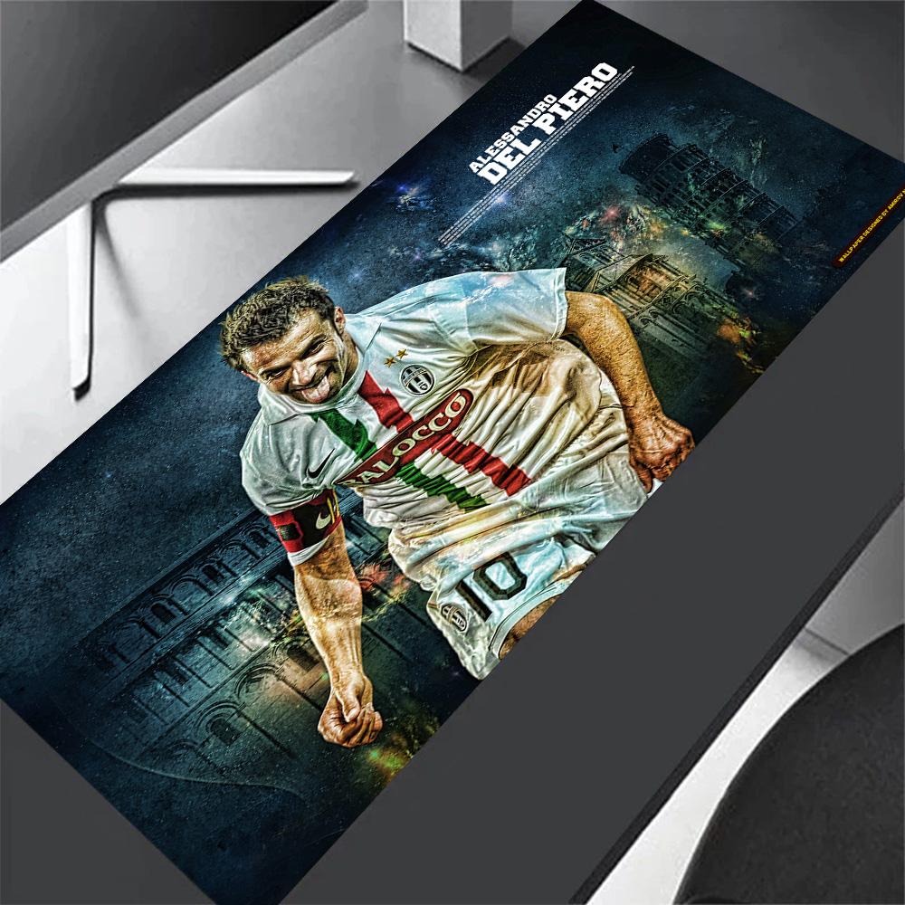 Del Piero's Ac Milan Legacy Gaming Mouse Pad Keyboard Pad Desktop Mouse Pad Non-Slip Rubber Base Office and Gaming Desk Decoration