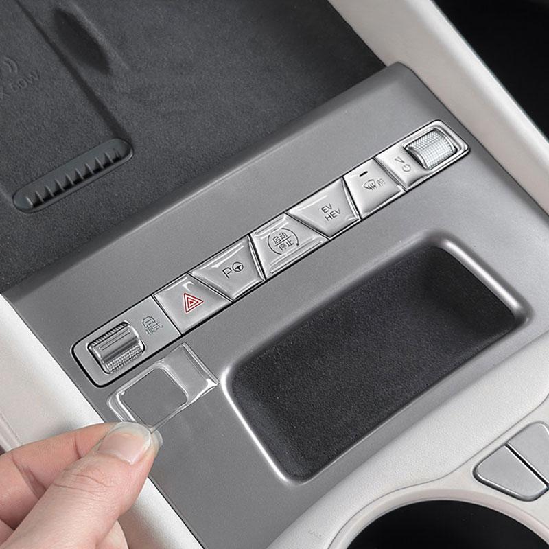 For BYD Yuan PLUS ATTO 3 2025 Central Control Panel Button Sticker Drop Glue Button Protection Interior Decor Accessories